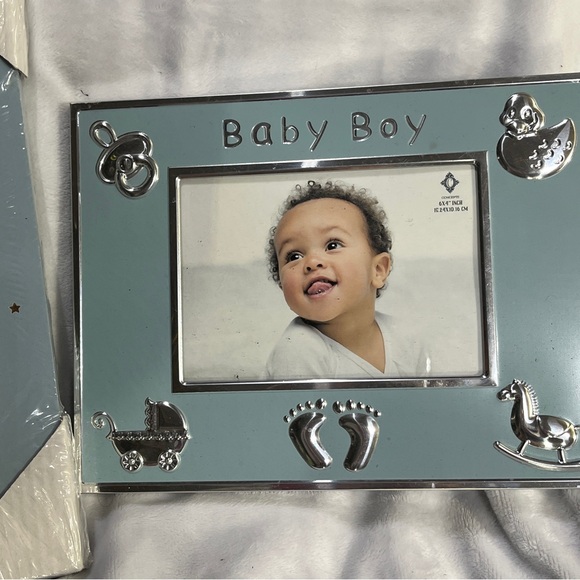 Blue and White Baby Photo Frames - Picture 4 of 4